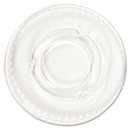 Crystal-clear Portion Cup Lids, Fits 1.5 Oz To 2.5 Oz Cups, Clear, 100/pack, 24 Packs/carton